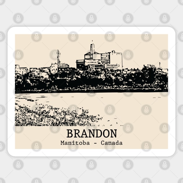 Brandon - Manitoba Magnet by Lakeric
